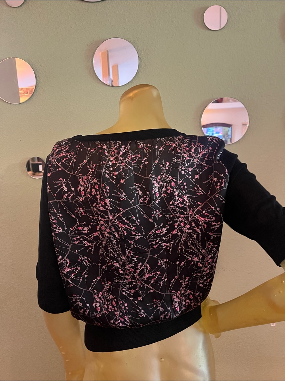 H&M floral back lightweight cardigan